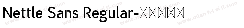 Nettle Sans Regular字体转换